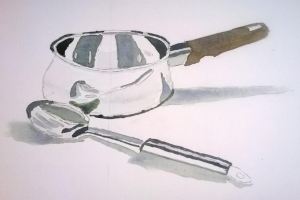 Paul's watercolour pan and spoon